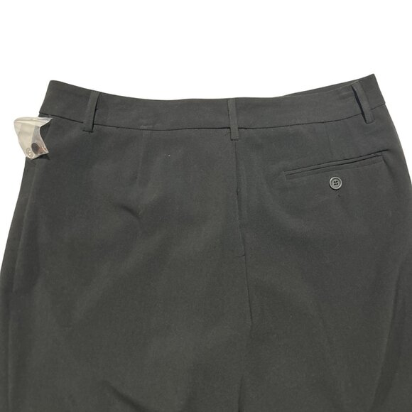 New ELEMENTZ Women's Solid Black Stretch WIDE LEG Dress Pants 10 Zipper - Picture 8 of 8